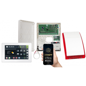 ZESTAW ALARMOWY SATEL INTEGRA 64 + INT-TSI-W + OPU-3P + AWT682 + 17Ah + INT-GSM LTE + SYRENA SP-4001R